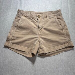 American Eagle Outfitters Beige/Tan Cotton Bermuda Shorts